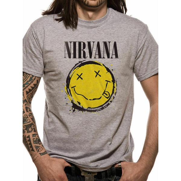 Nirvana T Shirt Smiley Splat Classic 