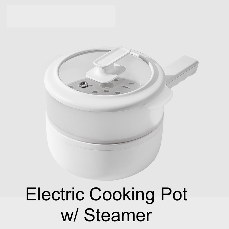 Electric Cooking Pot NonStick Round Skillet Pot Multipurpose Home