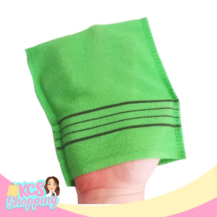 viscose exfoliating mitt