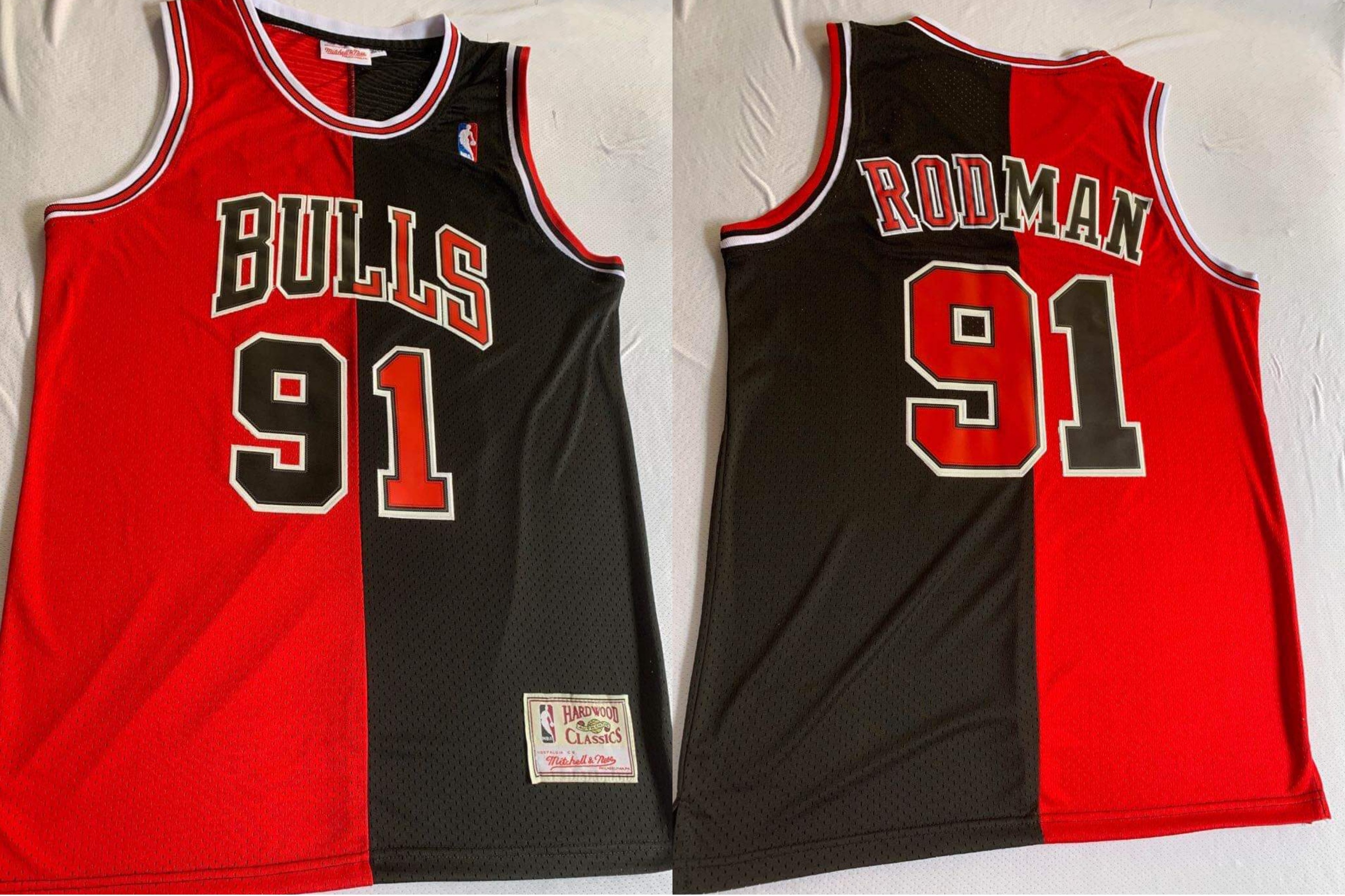 bulls split jersey