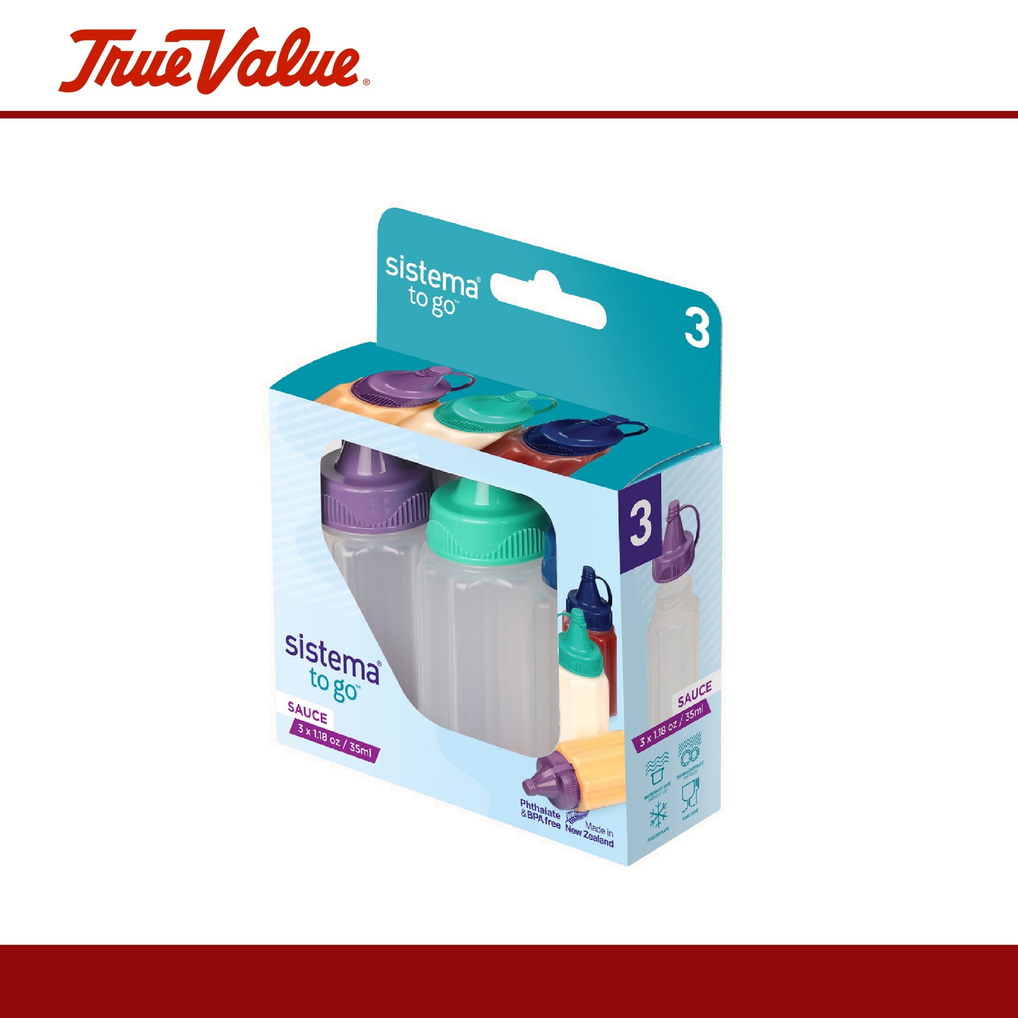 The Sistema® Sauce To Go™ 35ml 3pcs (21475) Lazada PH
