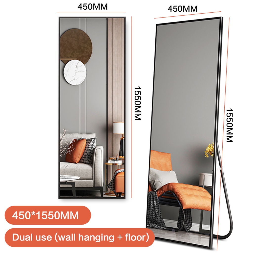 Mirror HD fullbody mirror wallmounted glass floortoceiling mirror