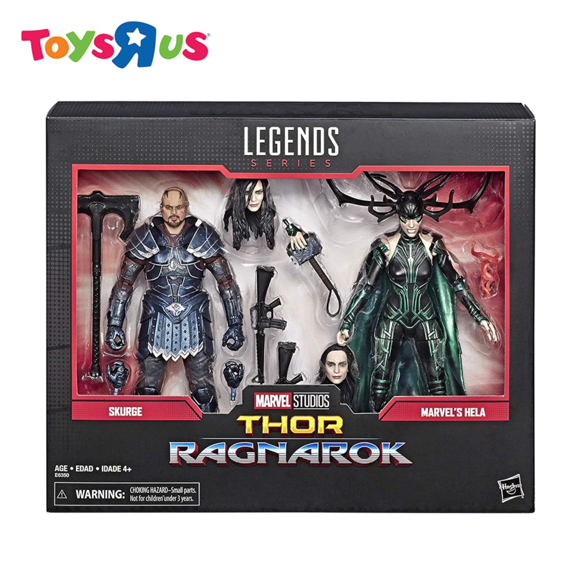 Marvel Legends Series Thor Ragnarok 6 Inch Movie Inspired Skurge Marvels Hela Collectible Action Figure 2 Pack - 