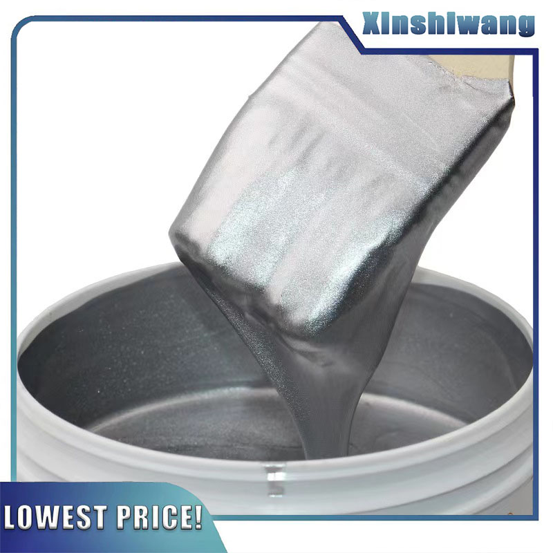 2kg Water-based silver foil paint process brush paint shiny silver