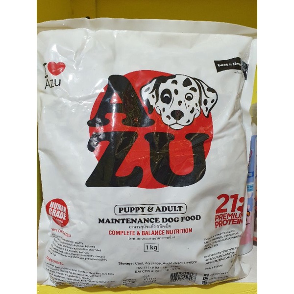 Hot sale AZU DOG FOOD FOR ADULT PUPPY ORIGINAL PACK 1KG Lazada PH
