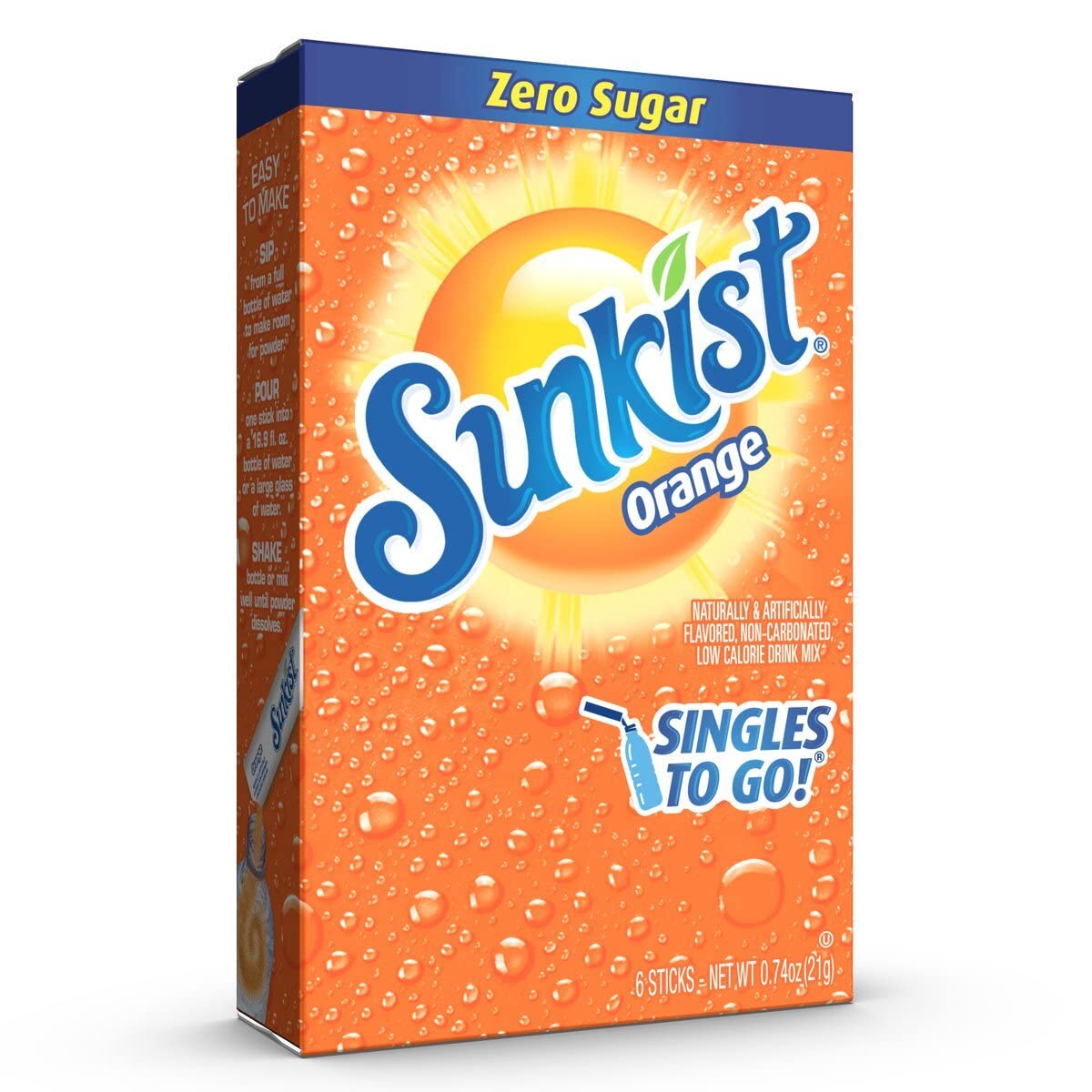 Sunkist Zero Sugar Low Calorie Powdered Drink Mix (6 packets) Lazada PH