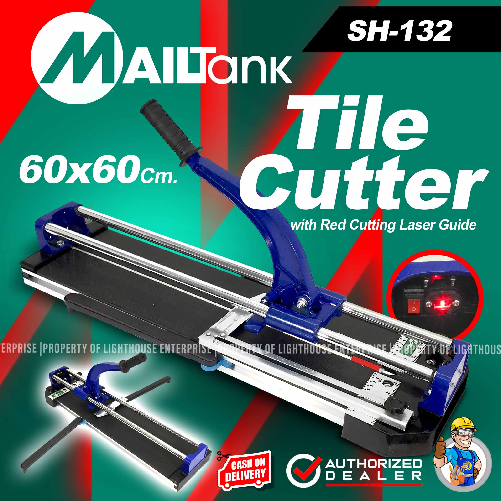 MAILTANK 60CM Manual Tile Cutter With Laser Guide (SH132) *LIGHTHOUSE
