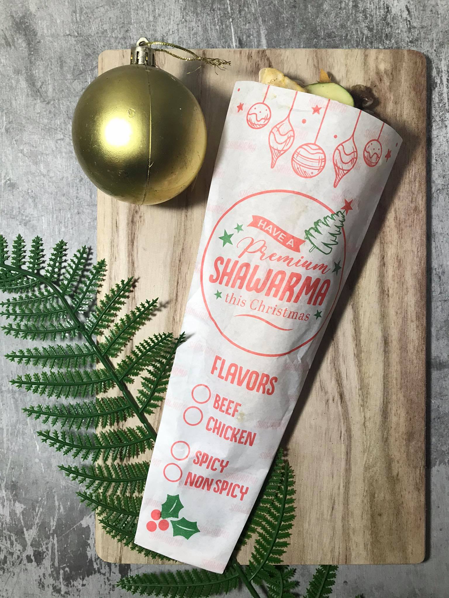 Shawarma Wrapper Christmas Edition(100pcs) Greaseproof Paper | Lazada PH