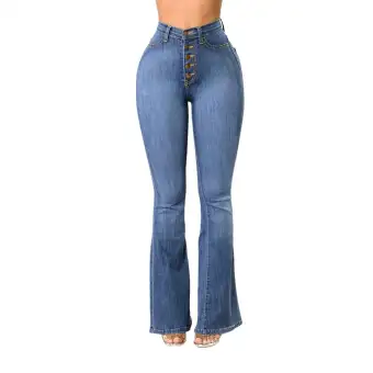 multi button jeans