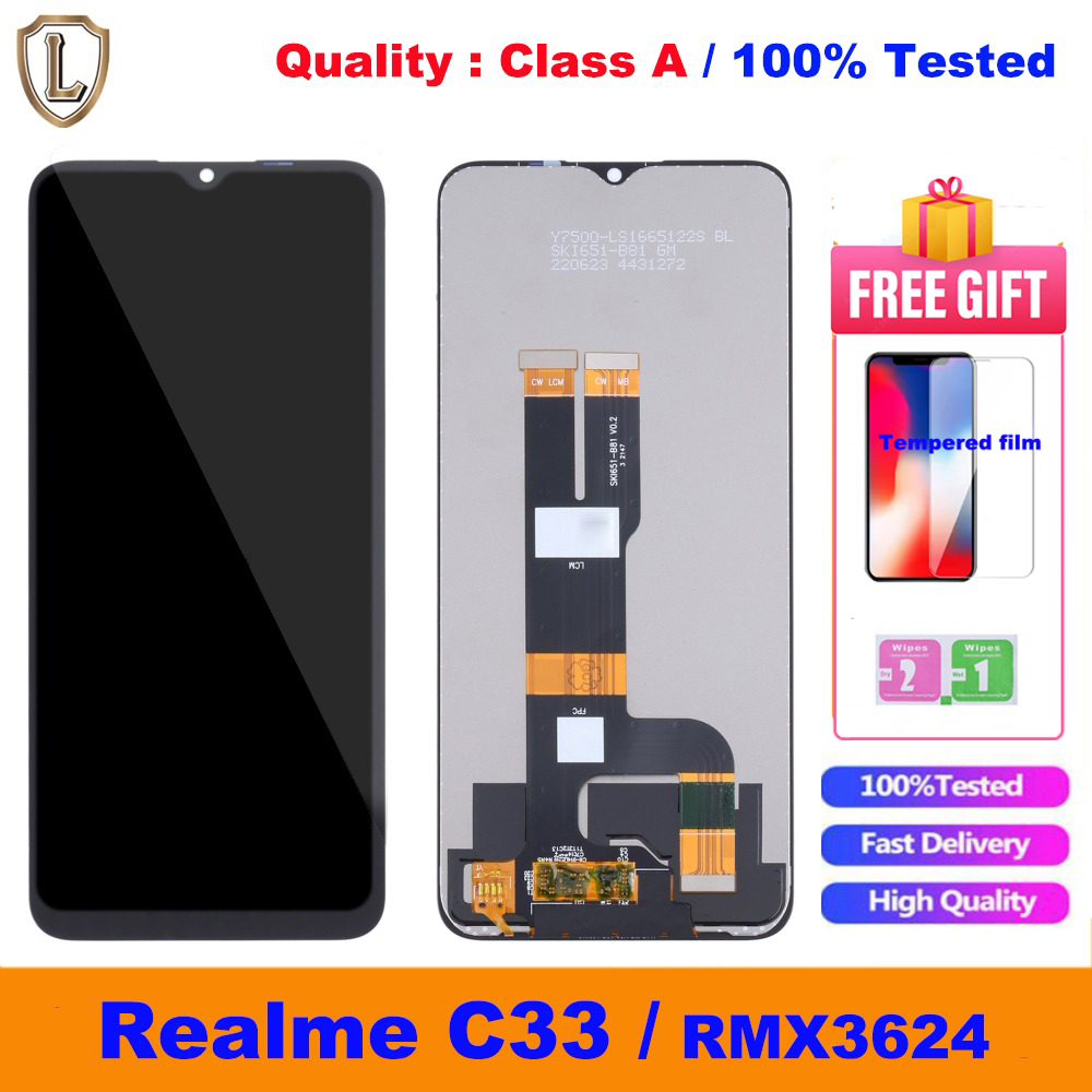 39612 - DISPLAY LCD PER REALME C30 4G RMX3581 RMX3623 / C33 4G RMX3624 NERO - OEM SERVICE PACK - Compatibile OEM 39612 - DISPLAY LCD PER REALME C30 4G RMX3581 RMX3623 / C33 4G RMX3624 NERO - OEM SERVICE PACK - Compatibile OEM