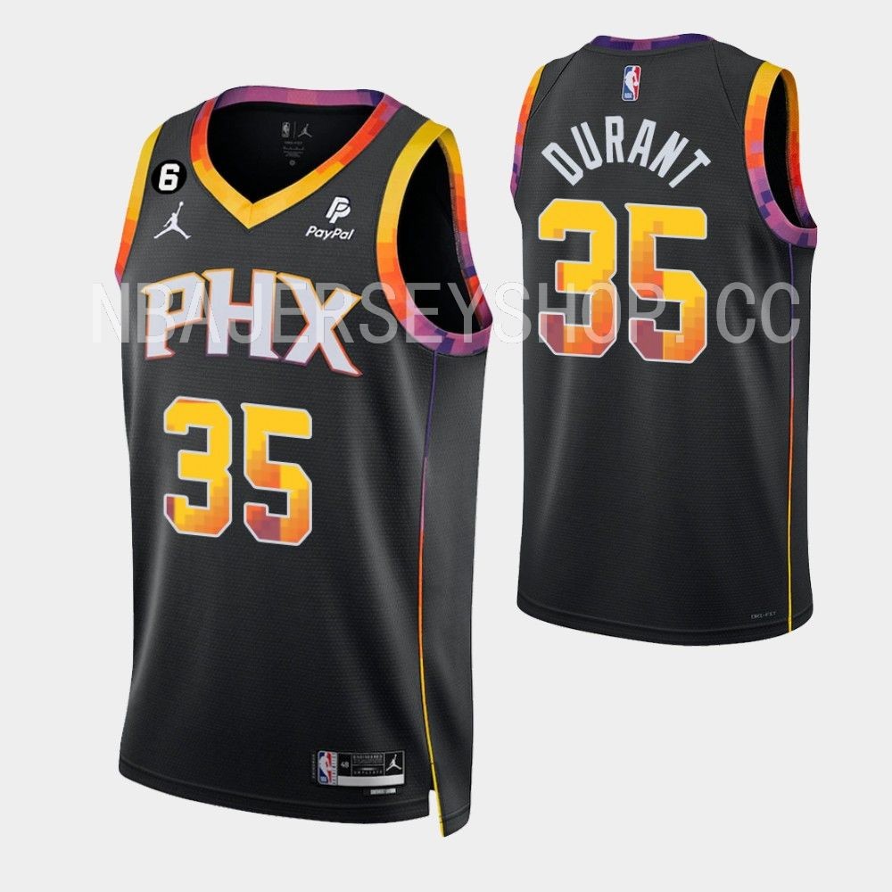 Nike Men's Phoenix Suns Kevin Durant #35 Statement Swingman Jersey, Medium, Black