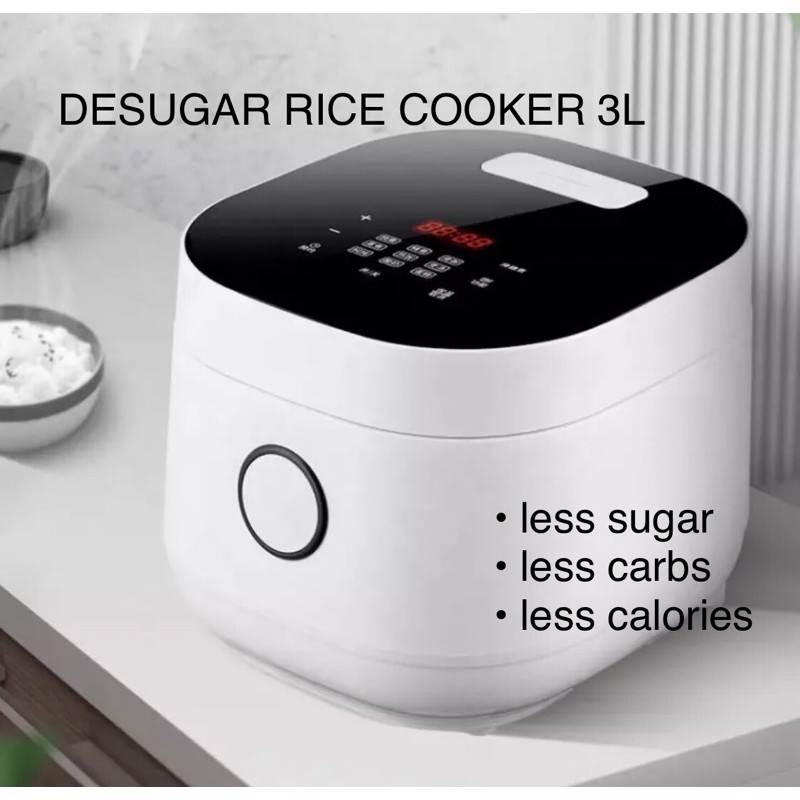 Desugar Low Sugar Healthy Multifunctional Rice Cooker 3L Capacity