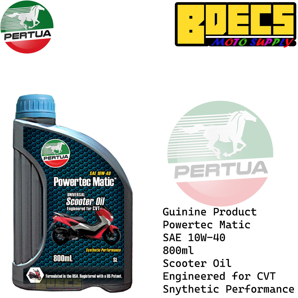 Pertua Powertec Matic Synthetic Performance Engine Oil Scooter 10W 40