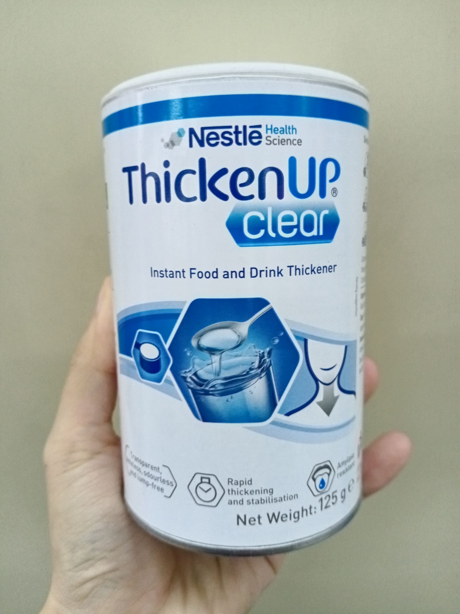 125g Nestle Thicken Up Clear Instant Food and Drink Thickener Made in