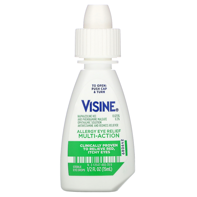 Visine, Allergy Eye Relief, Multi-Action Eye Drops, 15 ml by bnscenter ...