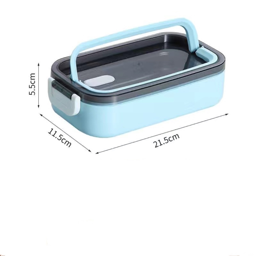 304 Stainless Steel Bento Box Double Food Box Children Picnic School 