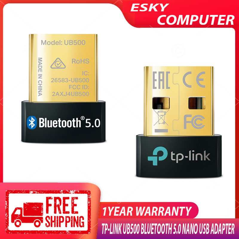 TP-Link Bluetooth USB Bluetooth 5.0 対応 パソコン タブレット 対応 アダプタ ブルートゥース子機 メーカー保証3年UB500 (UNVER)