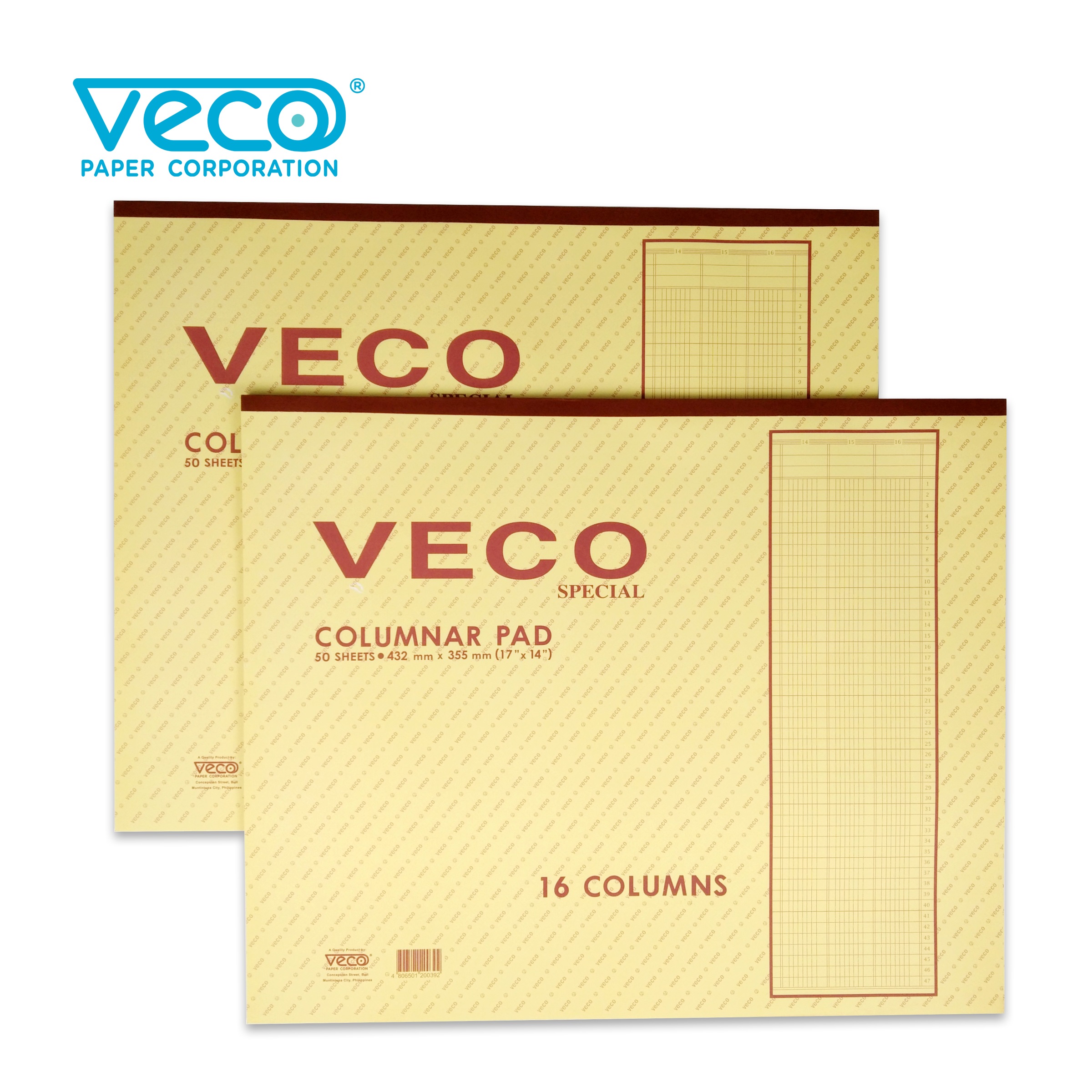 Veco Accounting Columnar Pad 17x14 (10, 12, 14, 16 cols) 2pcs Lazada PH