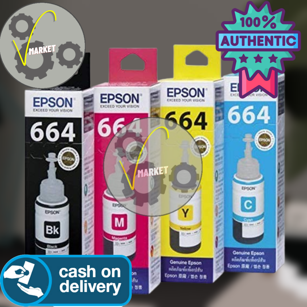 Original Full Set Epson 664 Black And Color Setblack Bottle Refill Continuous Ink Printer Ciss 6793