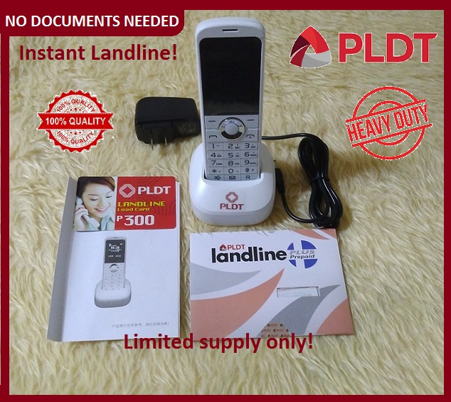 PLDT Landline Prepaid + Heavy Duty Wireless Phone + Load Lazada PH