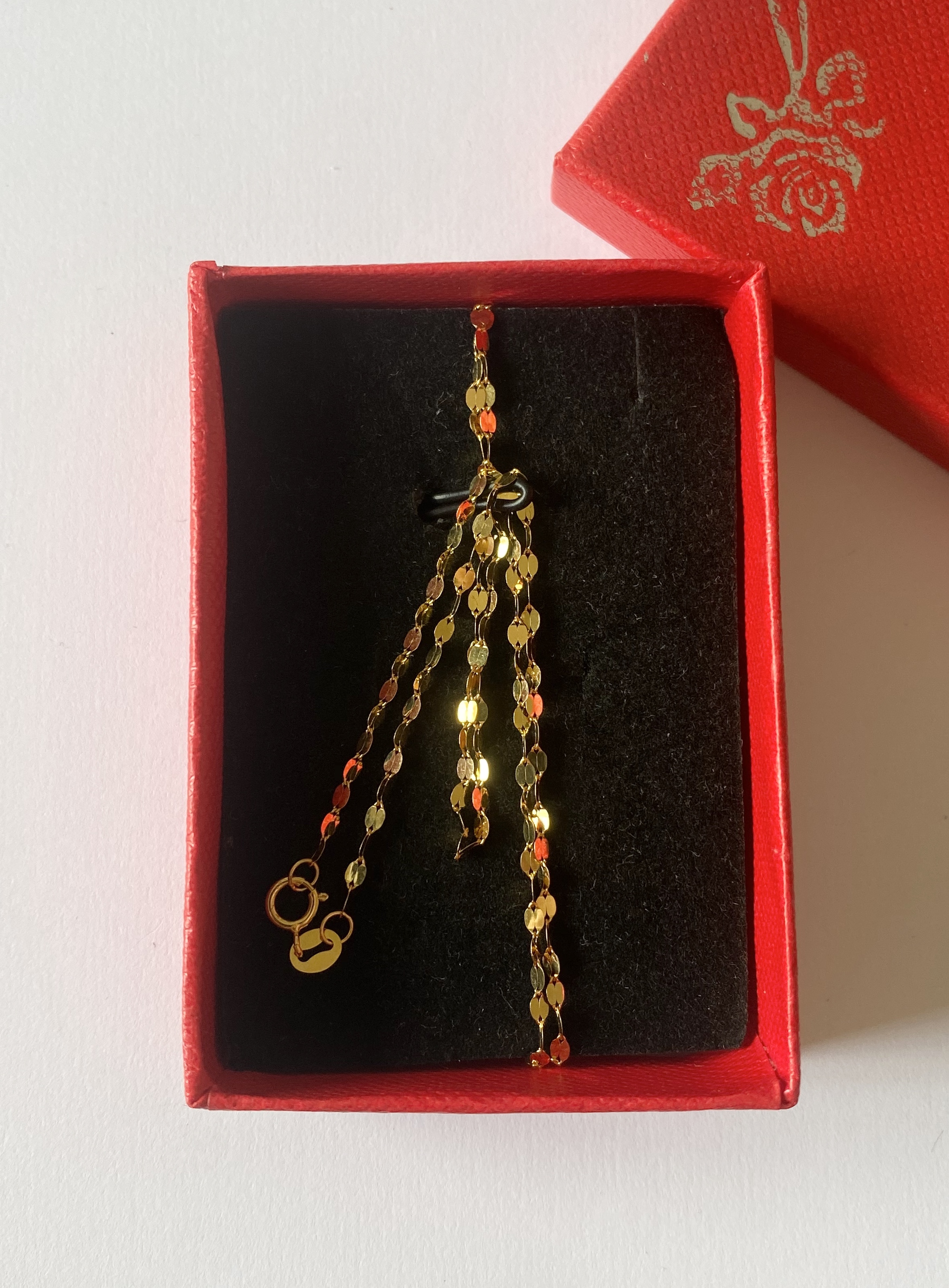 Pawnable 18K Saudi Gold Dancing Chain 
