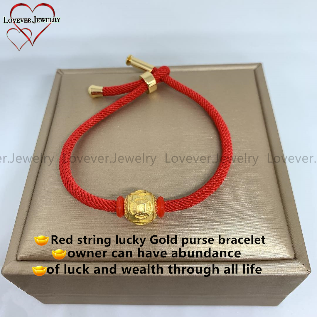 Red string lucky Gold ingot bracelet Lazada PH