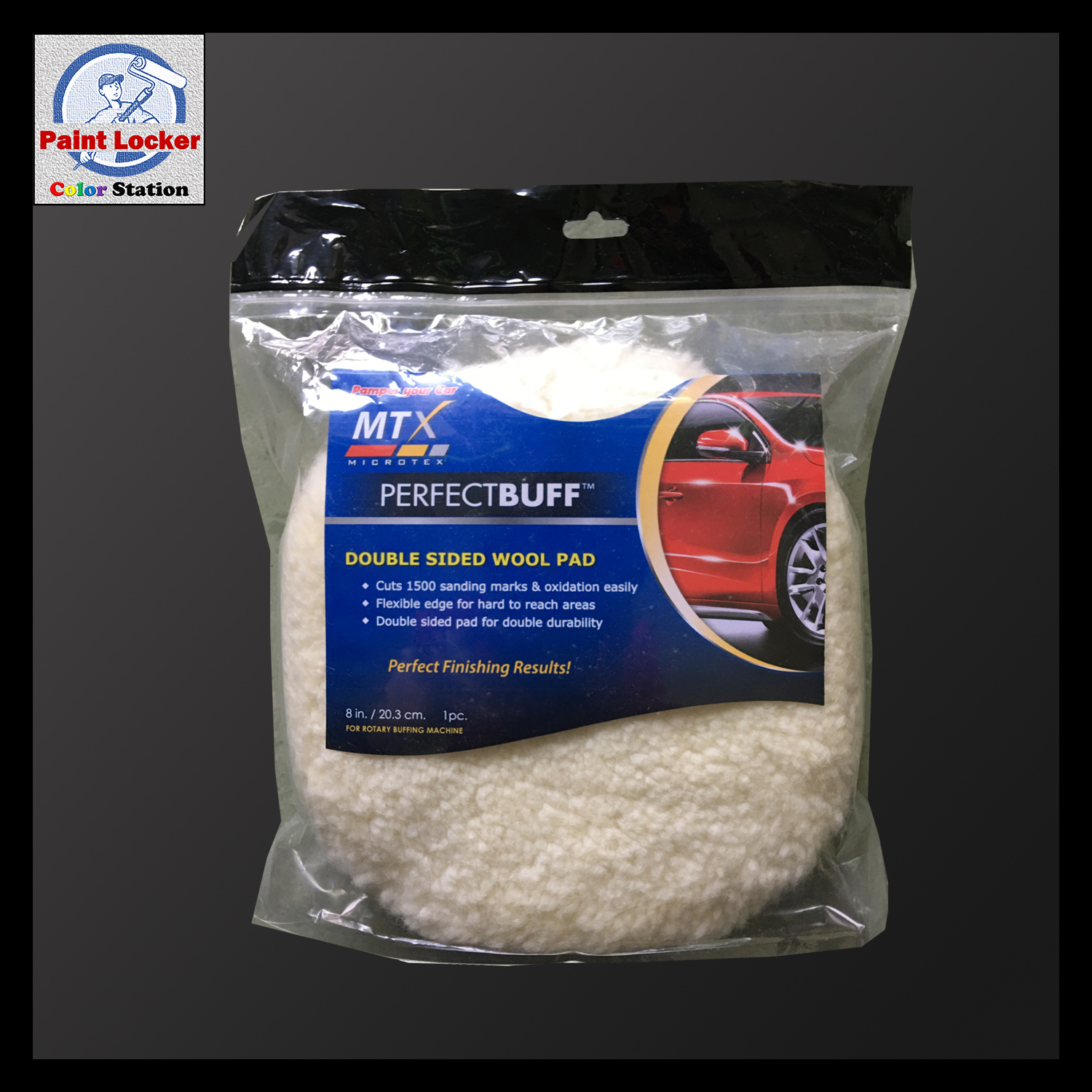 Microtex MTX Buffing Pad Double Sided Wool Pad 8 inches Lazada PH