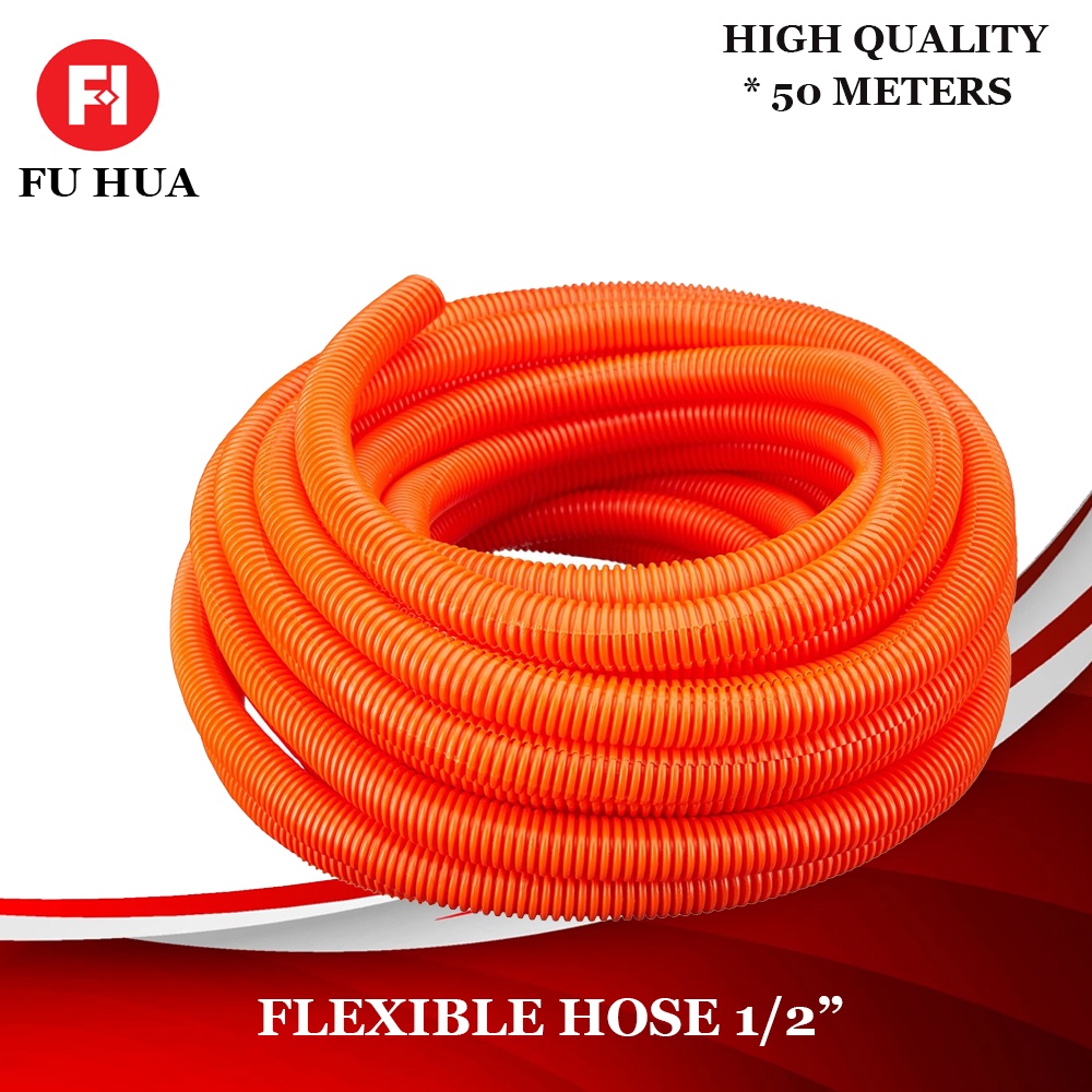 PVC Orange Electrical Flexible Hose 1/2 per 50 meters Lazada PH