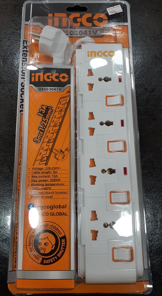 INGCO Extension Socket HES03041V Lazada PH