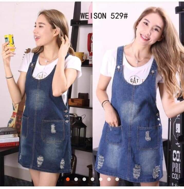 Korean Jumper Denim Dress For women 