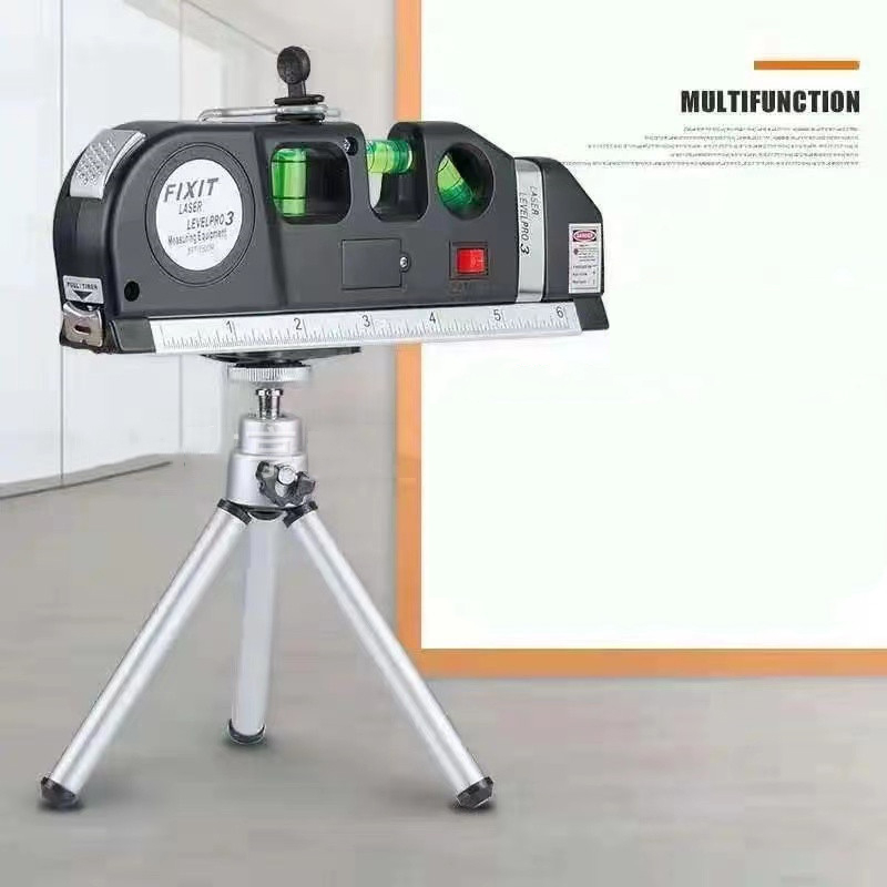 Multifunctional horizontal scriber Laser level Line Measuring Tape