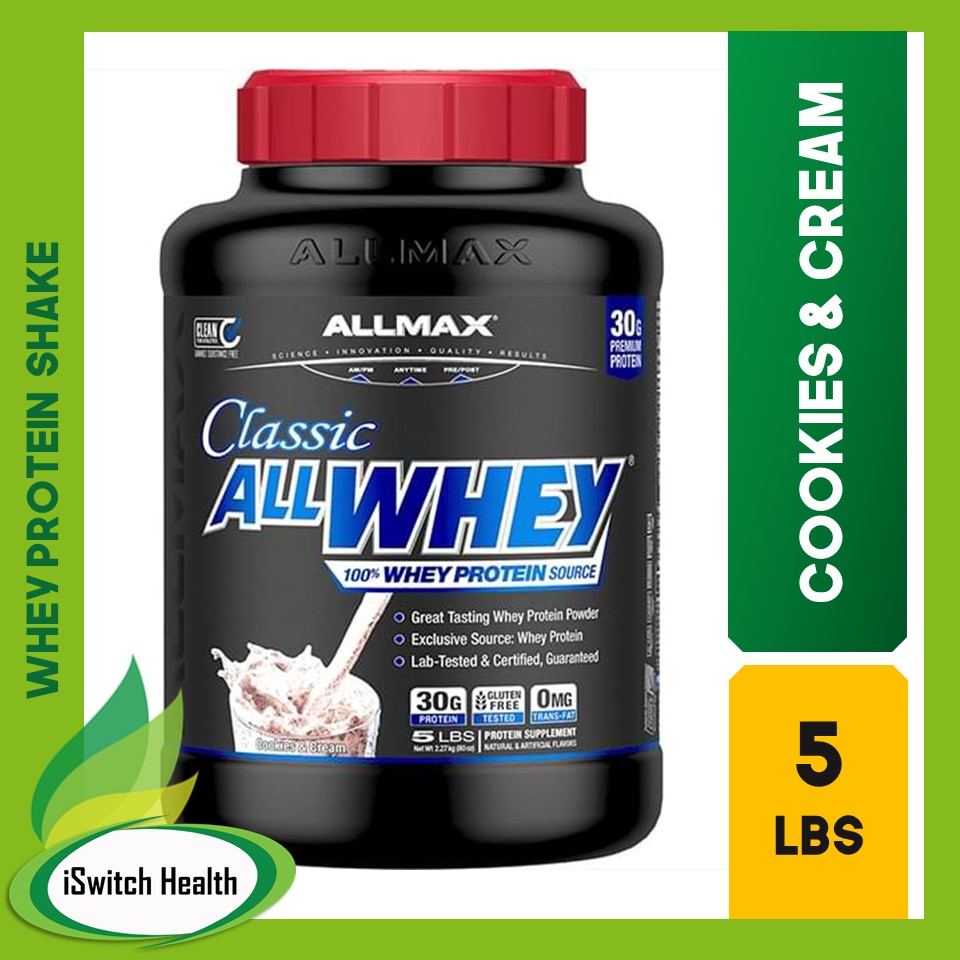 AllMax Nutrition All Whey 100 Classic HIGH POTENCY Protein Shake