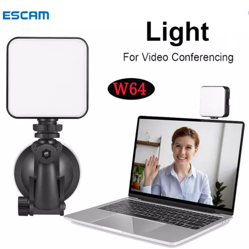 【Ready Stock】ESCAM W64 Clip On Ring Light for Laptop,Video Conference