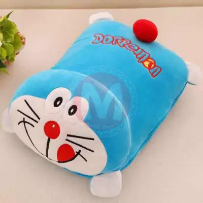 【Melody】Cartoon Pillow Blanket 2 in 1 Character Soft Stuffed Plush Toys Sleep Warm Hands Pillow Blanket For Kids Gift #ST0003#
