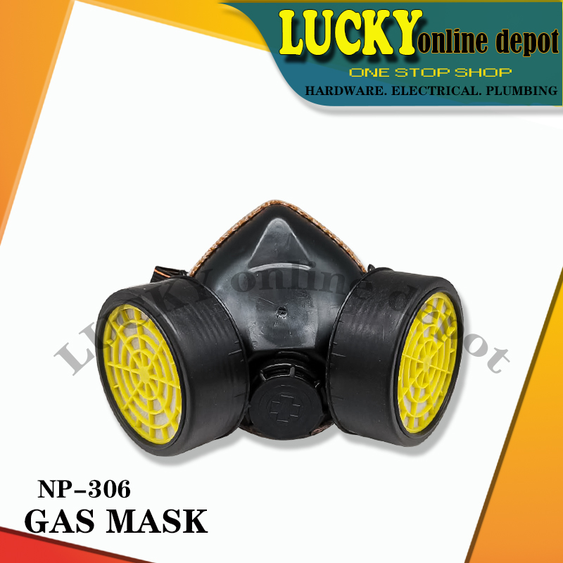 NP-306 DUAL FILTER RESPIRATOR CHEMICAL GAS MASK | Lazada PH