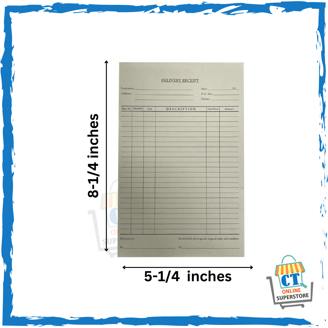 Business Form - Delivery Receipt 50's x 2Ply | Lazada PH