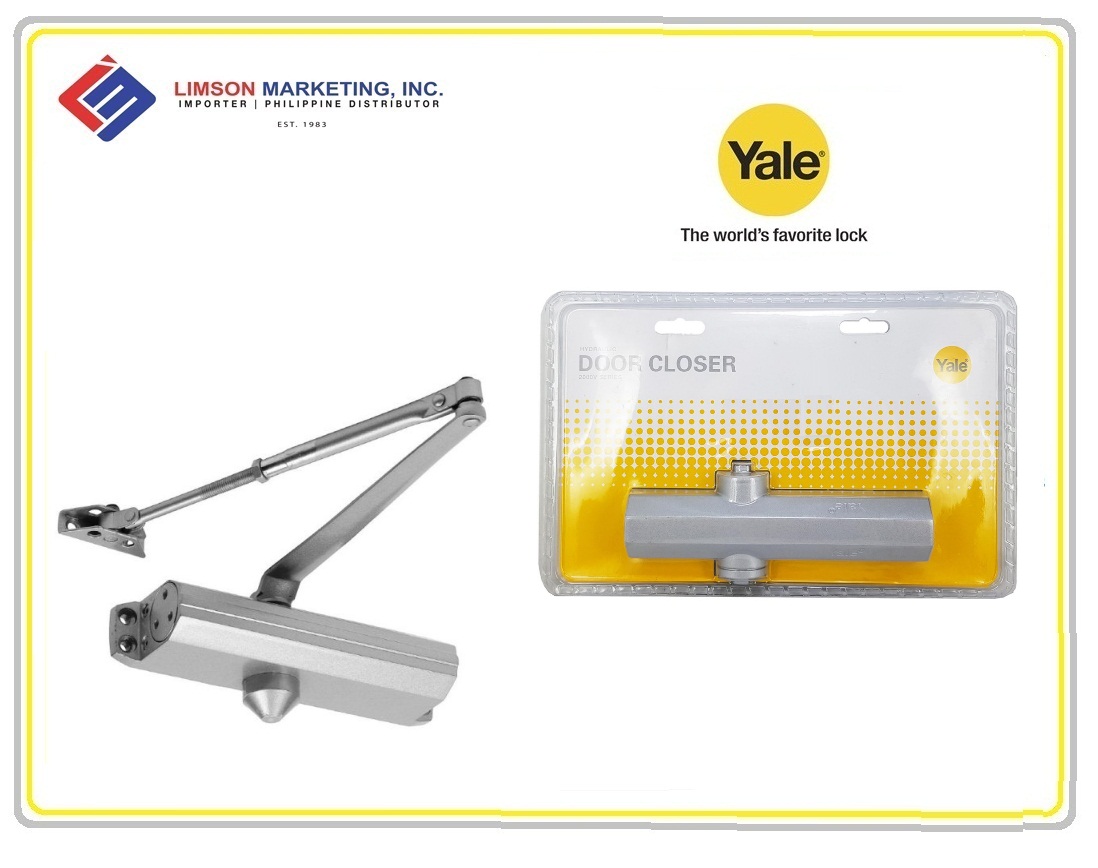 YALE V2022SB SURFACE MOUNTED REGULAR ARM DOOR CLOSER. Max Door Weight