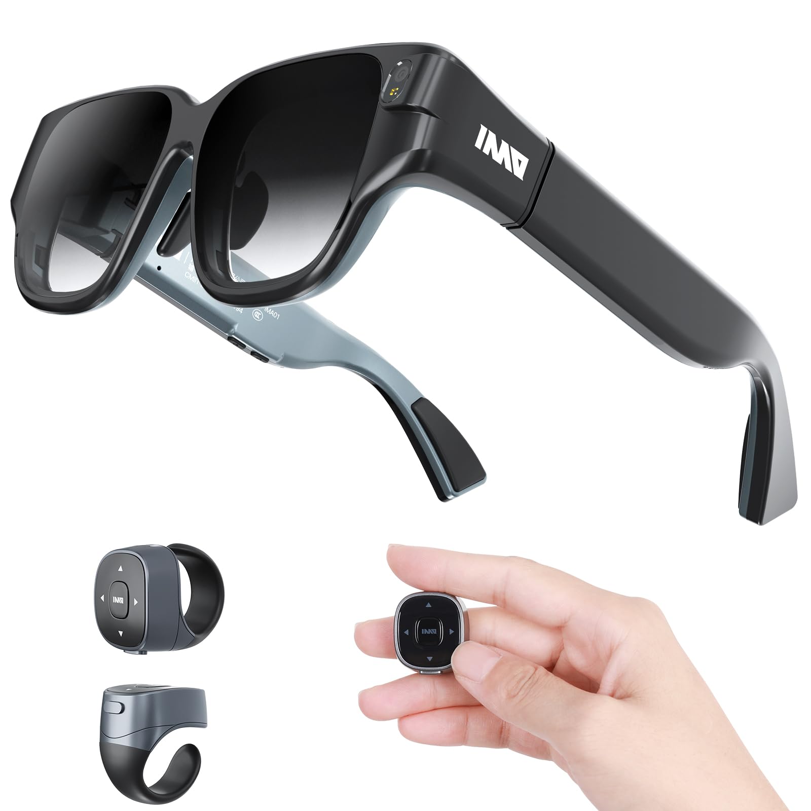  XREAL Air AR Glasses, Smart Glasses with Massive 201  Micro-OLED Virtual Theater, Augmented Reality Glasses, Watch, Stream, and  Game on PC/Android/iOS–Consoles Cloud Gaming Compatible : Electronics