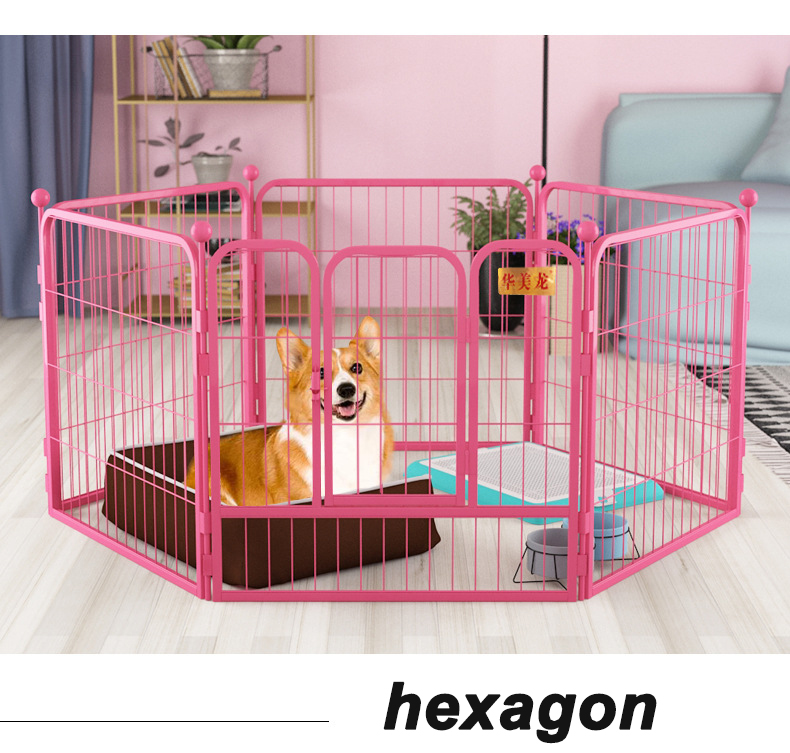 QIANRUIDA Pet Puppy Fence Folding Metal Playpen Dog Cages 36L×23W×25H(in)  通販
