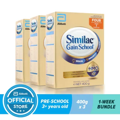 Similac Gainschool HMO 400G For Kids Above 3 Years Old Bundle of 3