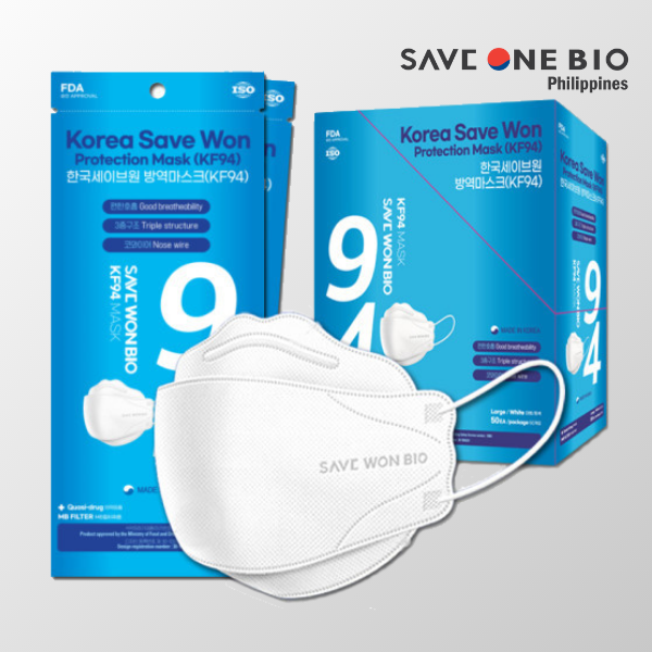 SAVEWONBIO KF94 3D Face Mask FDA Approved Made in Korea Soft Type Easy