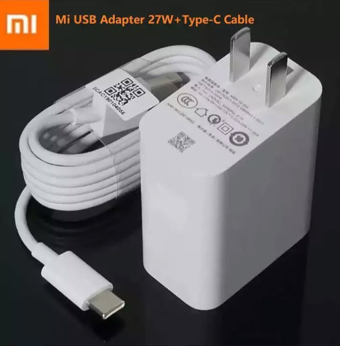 Original Xiaomi Fast Charger 5V/3A Charging Fast Adaptor with Type-C Data  Line Cable 27 watts | Lazada PH