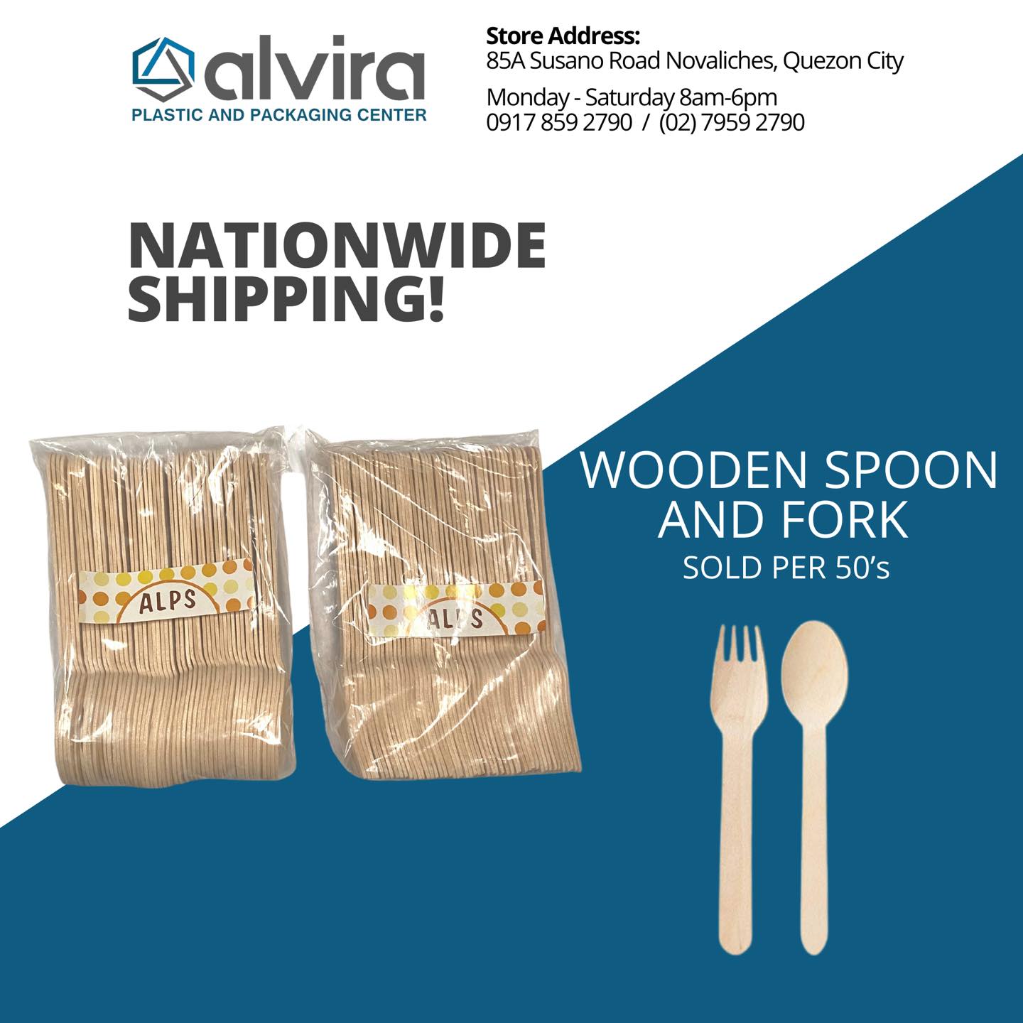 Wooden utensils Spoon, Fork and Sundae Spoon (packed per 50pcs) Lazada PH