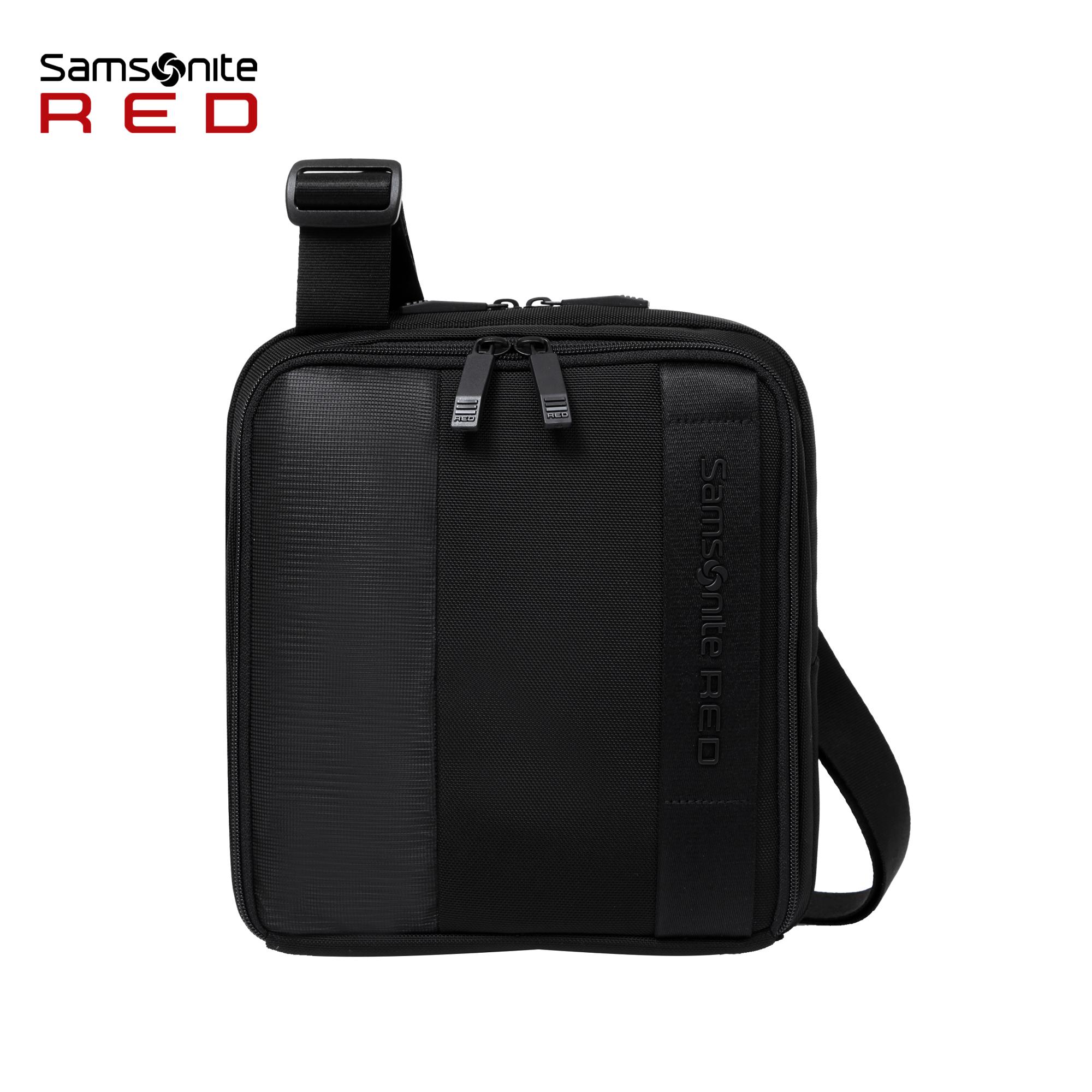 samsonite red sling bag