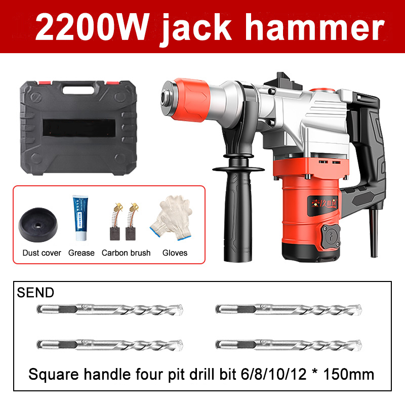 DEKES Electric hammer drill blasting jack hammer 2200W electric hammer chipping gun