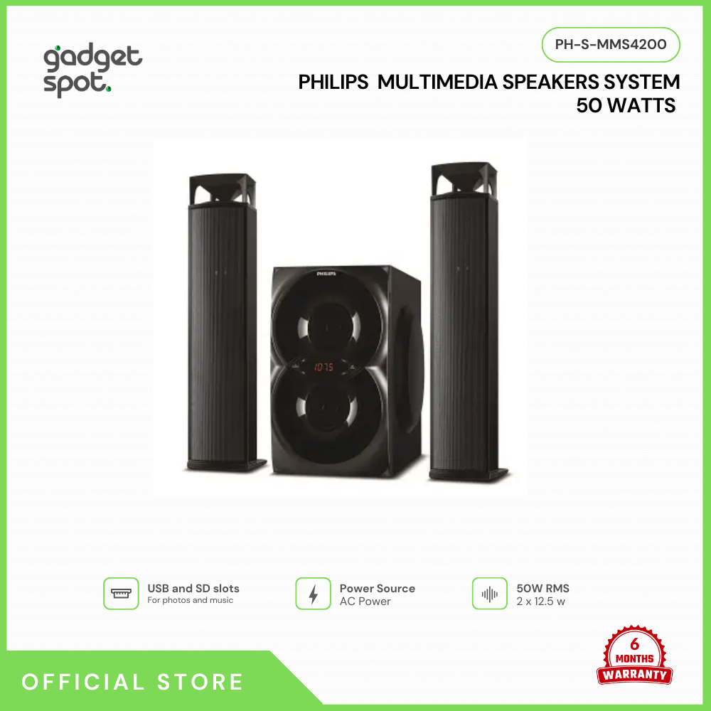 Philips MMS4200/94 Channel Multimedia Speakers System 50watts