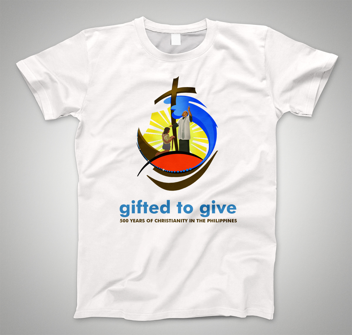 500 Years of Christianity T shirt logo 