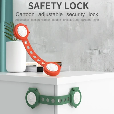 5 PCS Baby Safety Lock Child Bendable Drawer Lock Baby Cabinet Door Lock Home Anti-Pinch Hand Refrigerator Lock