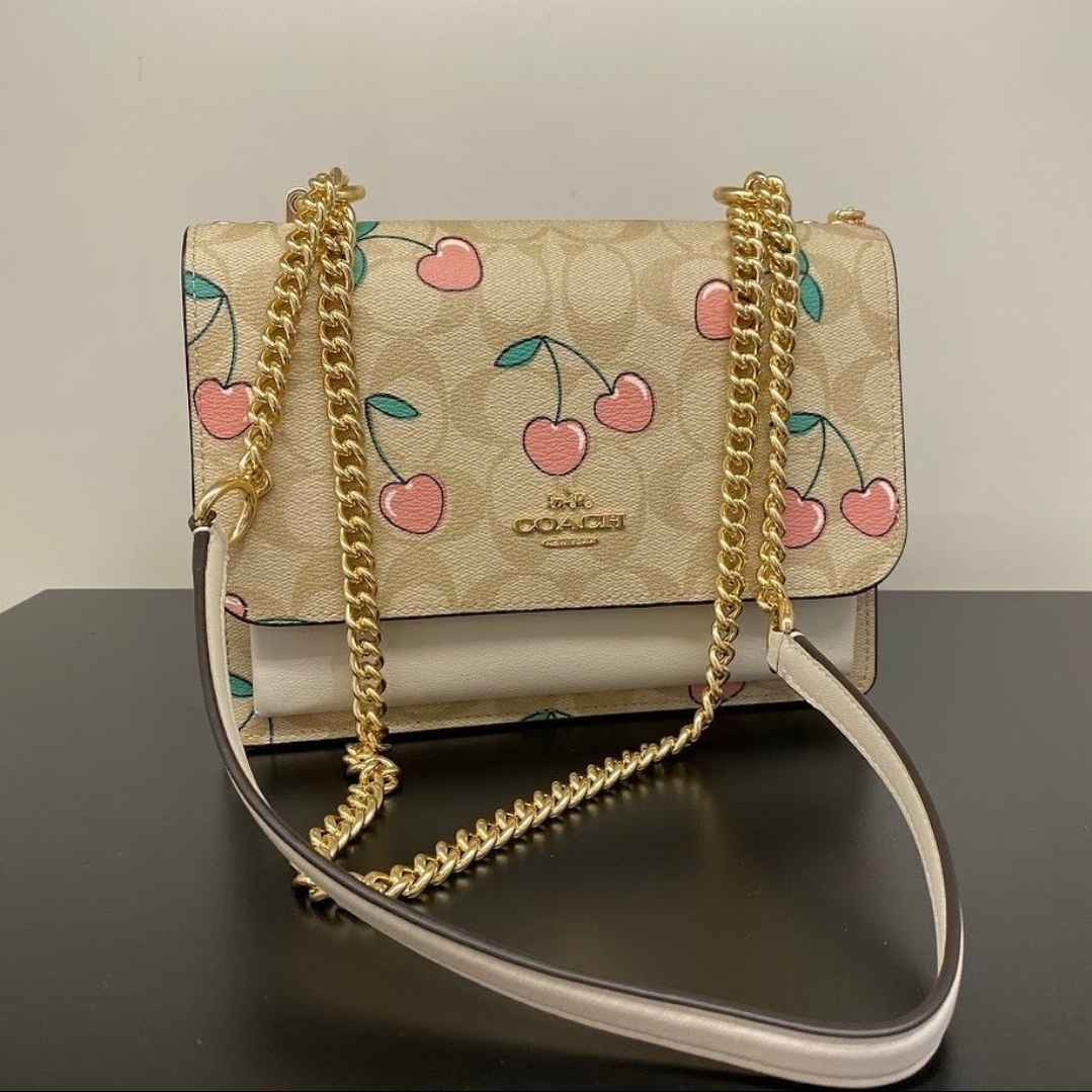 Coach Monogram Heart Cross-Body Bag