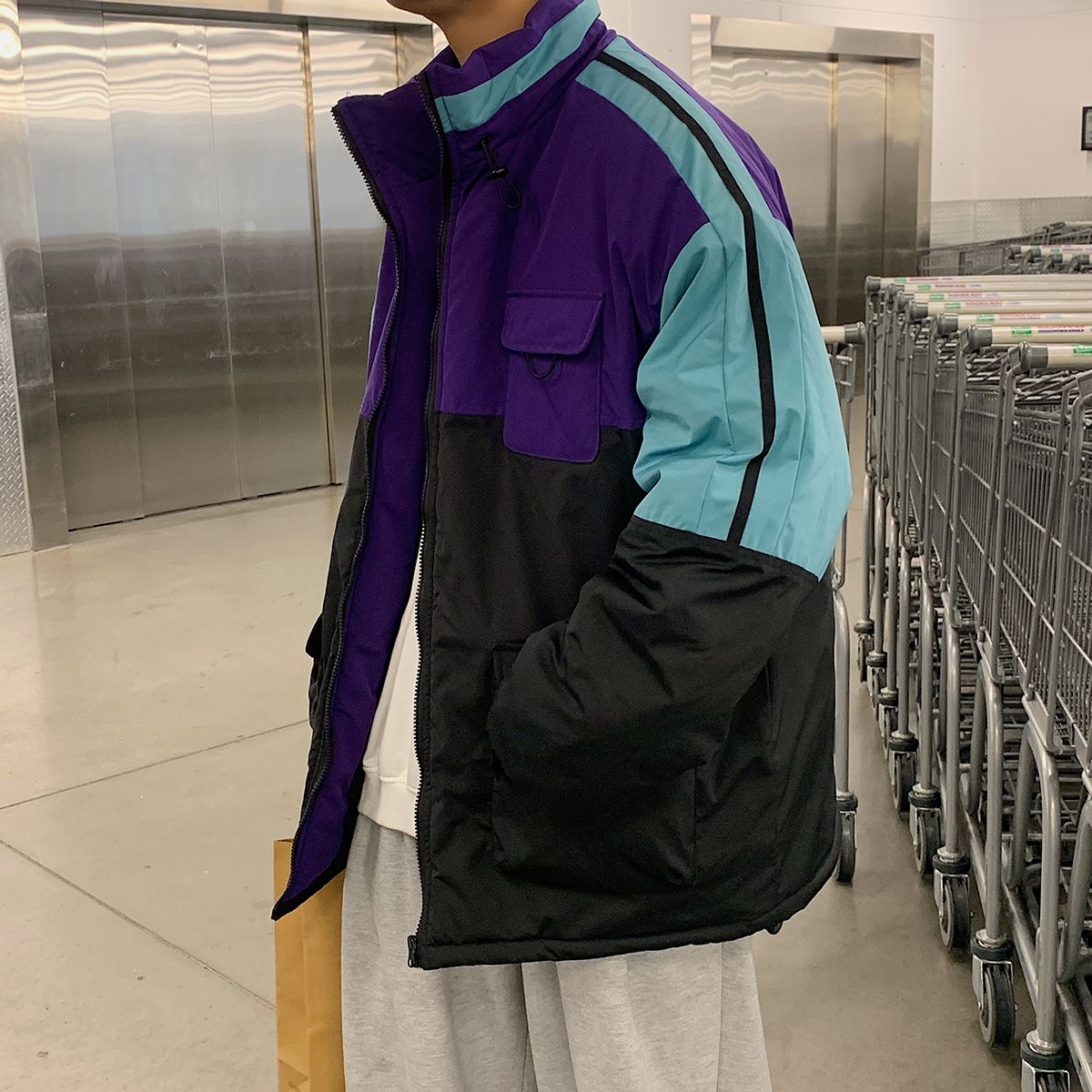 windbreaker turtleneck